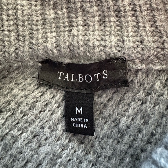 Talbots Heather Gray Turtleneck Sweater | Size Medium - Picture 5 of 6
